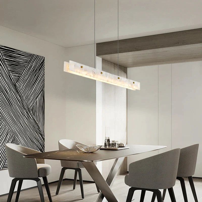 ChandeliersDecor.com-Kitchen Island-Spanish Marble LED Kitchen Island Dining Chandelier
