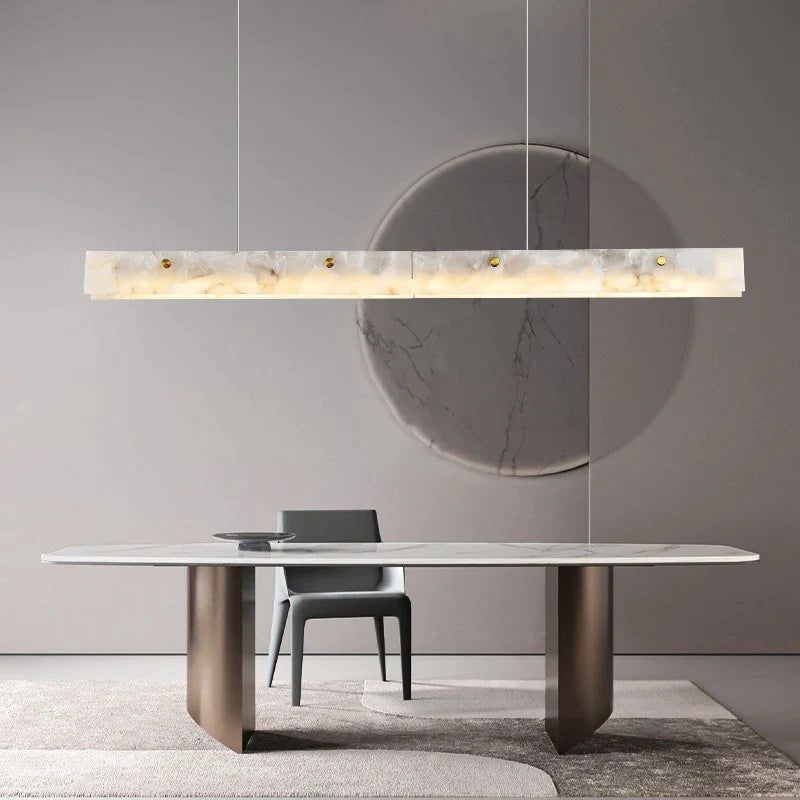 ChandeliersDecor.com-Kitchen Island-Spanish Marble LED Kitchen Island Dining Chandelier