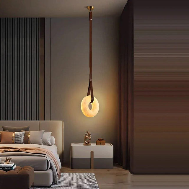 Spanish Marble Ring Lustre Chandelier Lighting-ChandeliersDecor.com