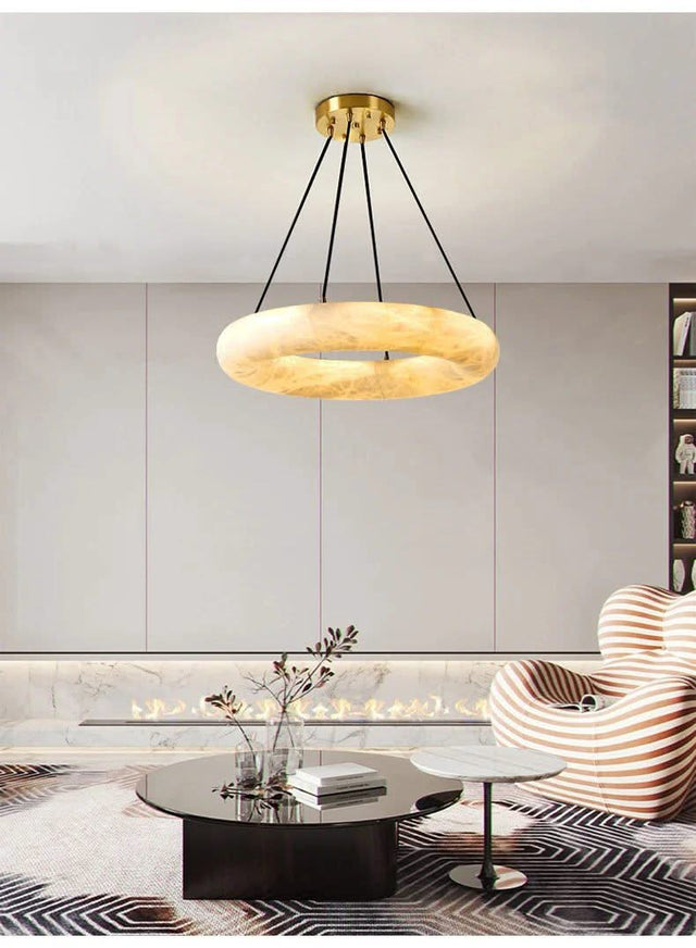 Spanish Natural Marble Chandelier-ChandeliersDecor.com