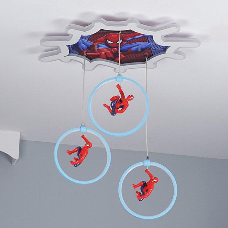 ChandeliersDecor.com-Kids Room Nursery Lighting-Spiderman Ceiling Light - Deco Lighting for Kids Room