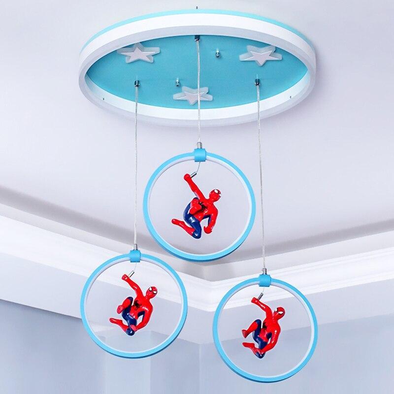 ChandeliersDecor.com-Kids Room Nursery Lighting-Spiderman Ceiling Light - Deco Lighting for Kids Room