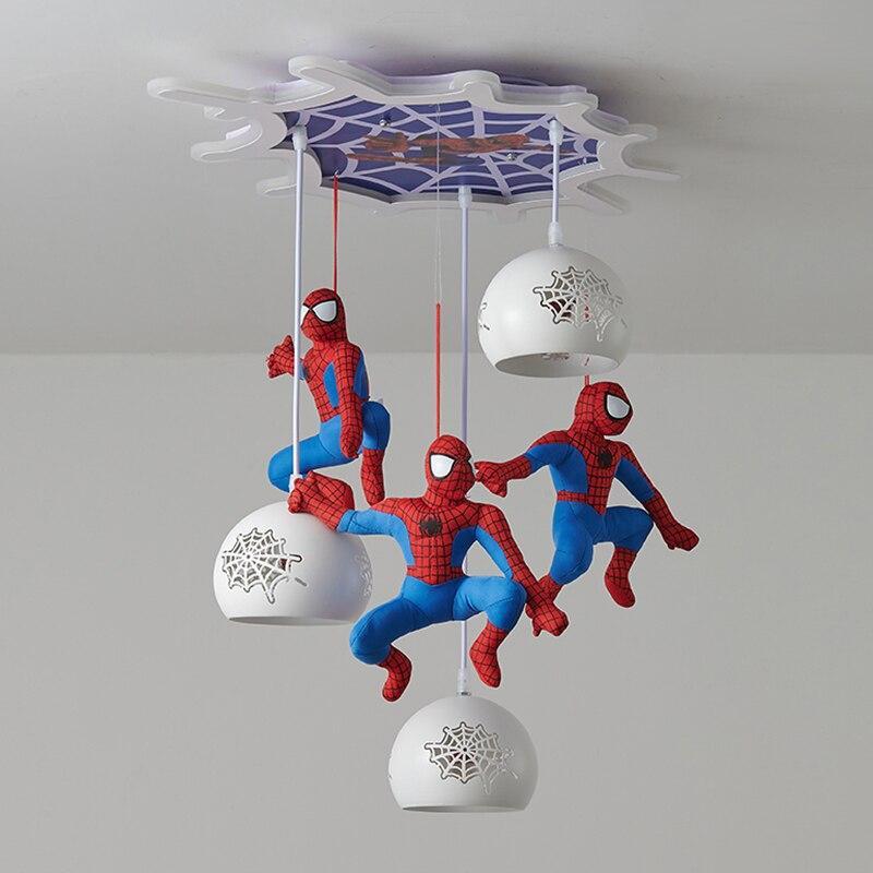ChandeliersDecor.com-Kids Room Nursery Lighting-Spiderman Pendant Light - Art Deco Lighting for Kids Room