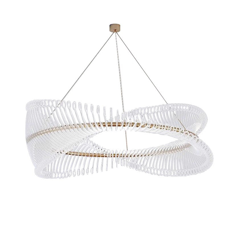 ChandeliersDecor.com-Chandeliers-Spiral Acrylic Chandelier: Illuminate with Style