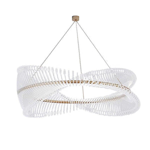 ChandeliersDecor.com-Chandeliers-Spiral Acrylic Chandelier: Illuminate with Style