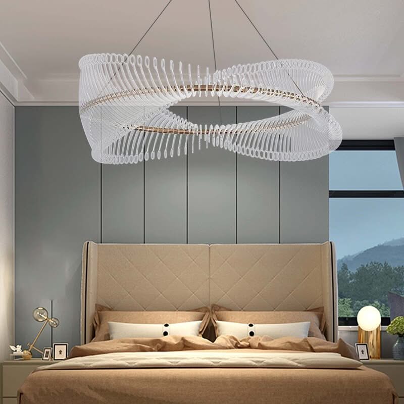 Spiral Acrylic Chandelier: Illuminate with Style-ChandeliersDecor.com