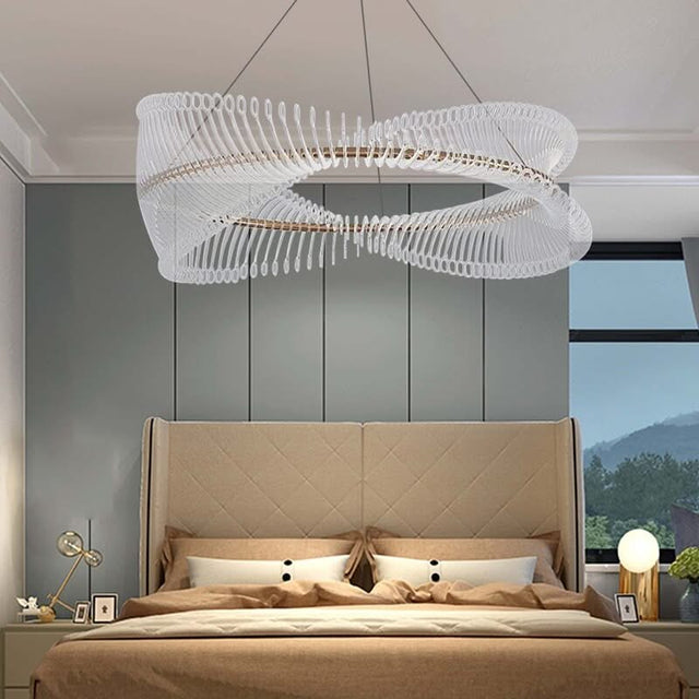 Spiral Acrylic Chandelier: Illuminate with Style-ChandeliersDecor.com