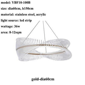 ChandeliersDecor.com-Chandeliers-Spiral Acrylic Chandelier: Illuminate with Style