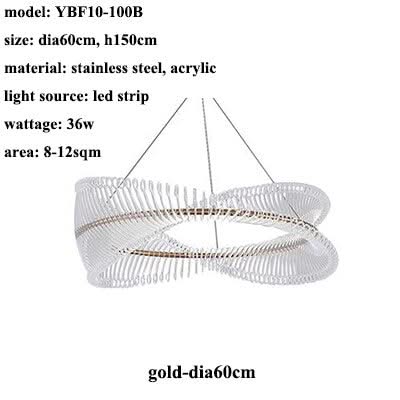 Spiral Acrylic Chandelier: Illuminate with Style-ChandeliersDecor.com