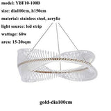 ChandeliersDecor.com-Chandeliers-Spiral Acrylic Chandelier: Illuminate with Style