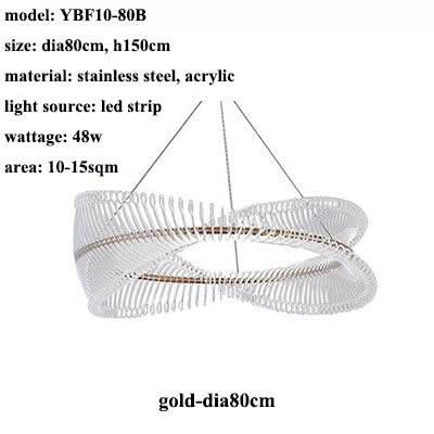Spiral Acrylic Chandelier: Illuminate with Style-ChandeliersDecor.com