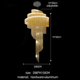 ChandeliersDecor.com-Staircase Chandelier-Spiral Chandelier Chain: Quality and Versatile Solution