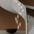ChandeliersDecor.com-Staircase Chandelier-Spiral Cones: Staircase Chandelier - Elegant Lighting