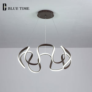 ChandeliersDecor.com-Chandeliers-Spiral Wave LED Chandelier: Illuminating Sophistication