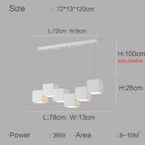 ChandeliersDecor.com-Kitchen Island-Square Blocks Pendant Light