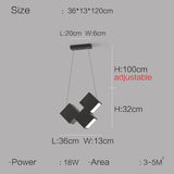 ChandeliersDecor.com-Kitchen Island-Square Blocks Pendant Light