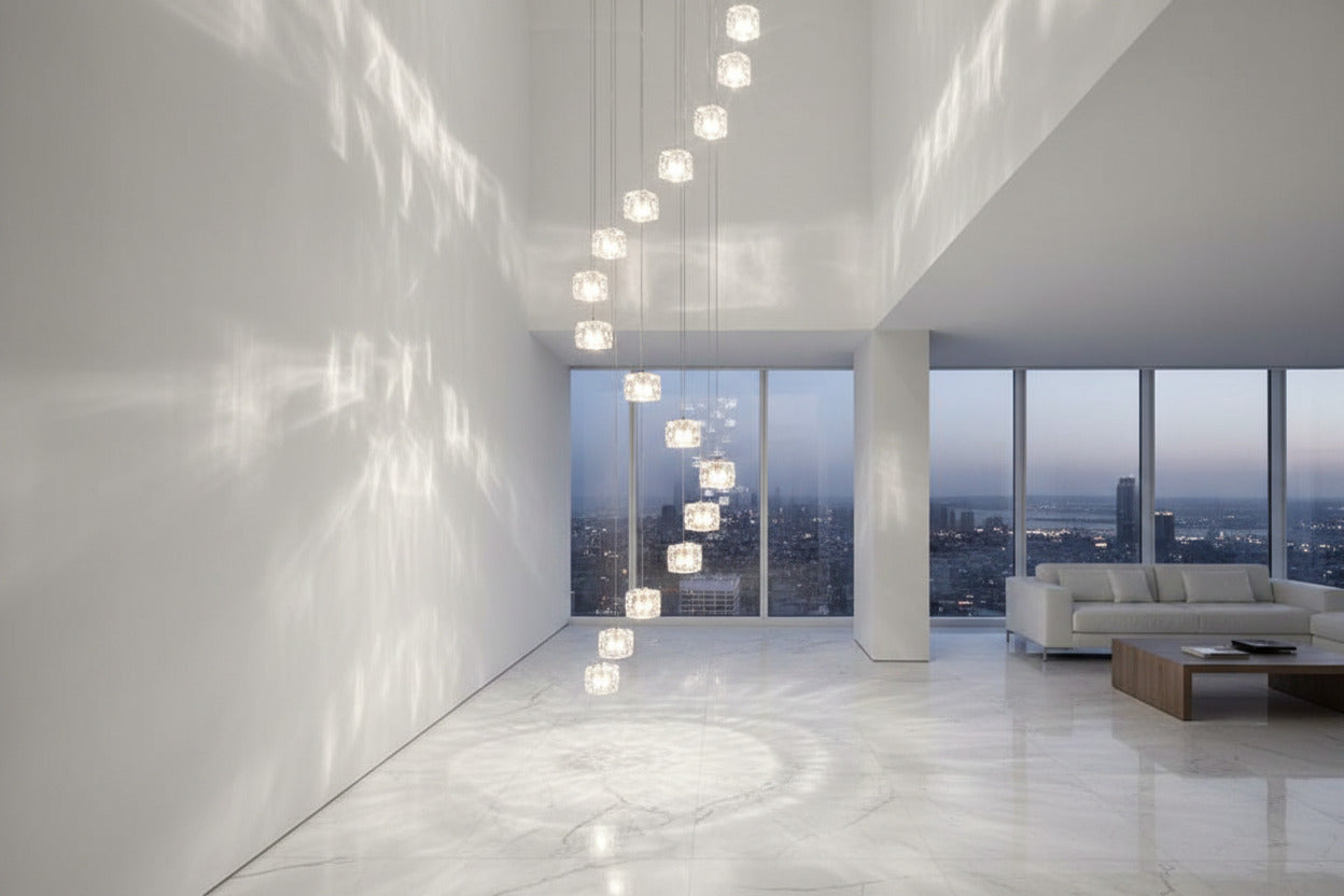 Square Crystal Cubes Chandelier – Exquisite Lighting Fixture-ChandeliersDecor.com