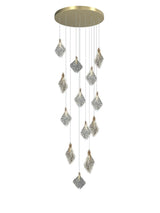 ChandeliersDecor.com-Staircase Chandelier-Square Crystal Pendant Chandelier - Exquisite Lightinging