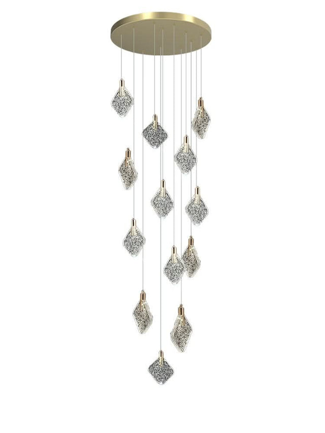Square Crystal Pendant Chandelier - Exquisite Lightinging-ChandeliersDecor.com