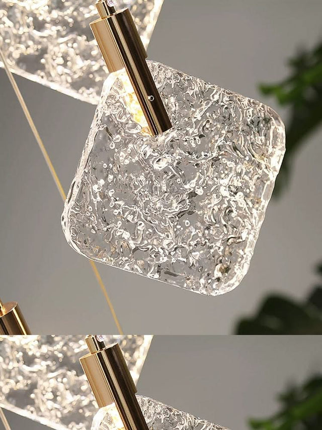 Square Crystal Pendant Chandelier - Exquisite Lightinging-ChandeliersDecor.com