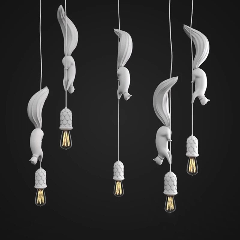 ChandeliersDecor.com-Pendant Lights-Squirrel Resin Modern Pendant Lights