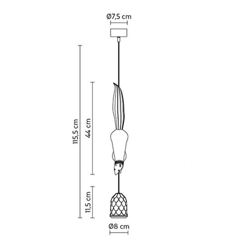 ChandeliersDecor.com-Pendant Lights-Squirrel Resin Modern Pendant Lights