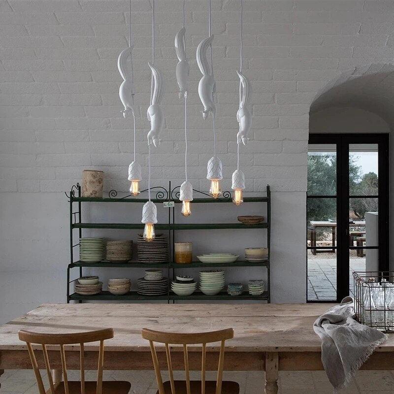 ChandeliersDecor.com-Pendant Lights-Squirrel Resin Modern Pendant Lights