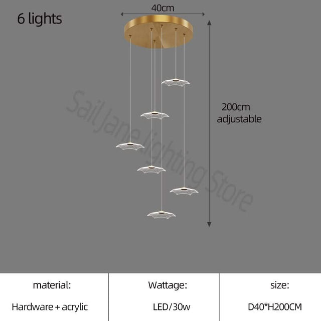 Staggered Staircase Chandelier - Grand Staircases Lighting-ChandeliersDecor.com