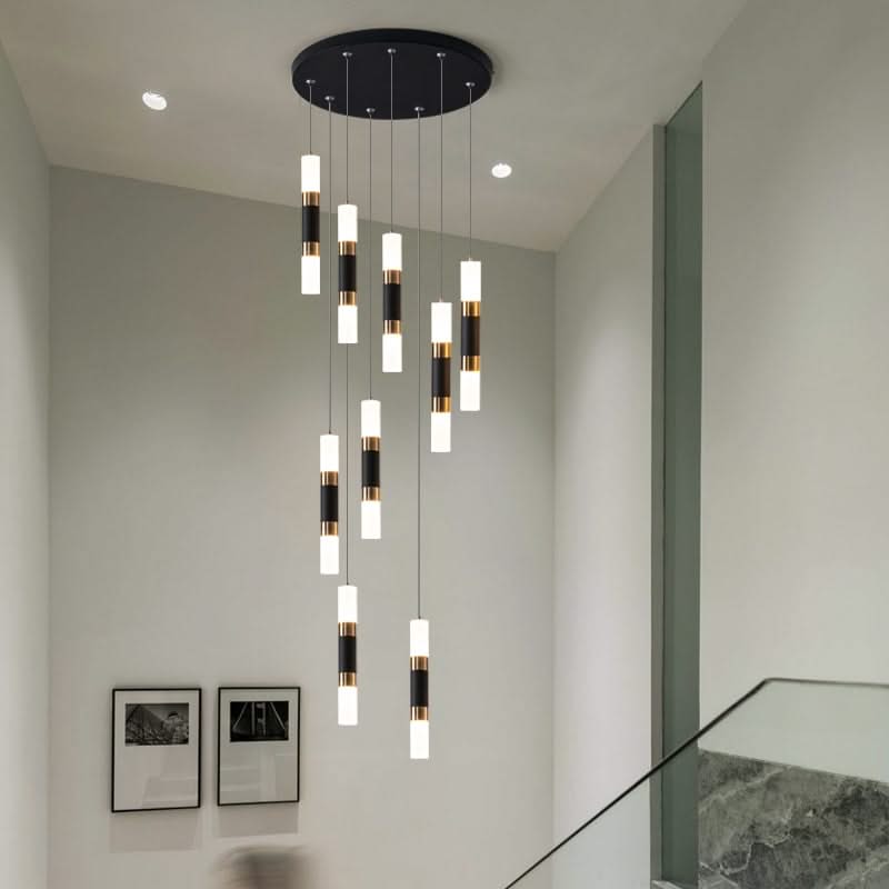 Staircase Chandelier - Illuminate with Acrylic Chandelier-ChandeliersDecor.com