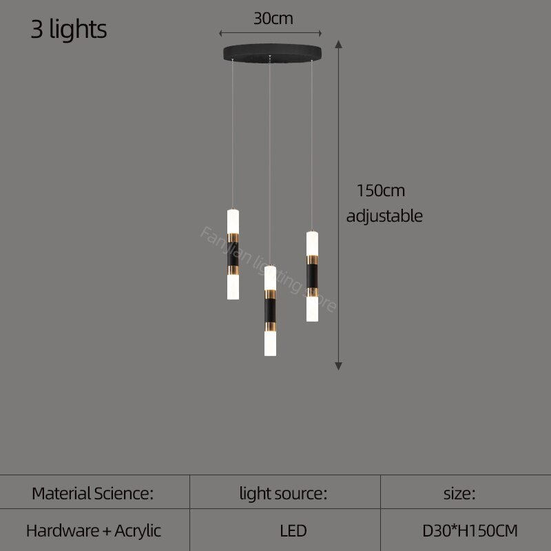 ChandeliersDecor.com-Staircase Chandelier-Staircase Chandelier - Illuminate with Acrylic Chandelier