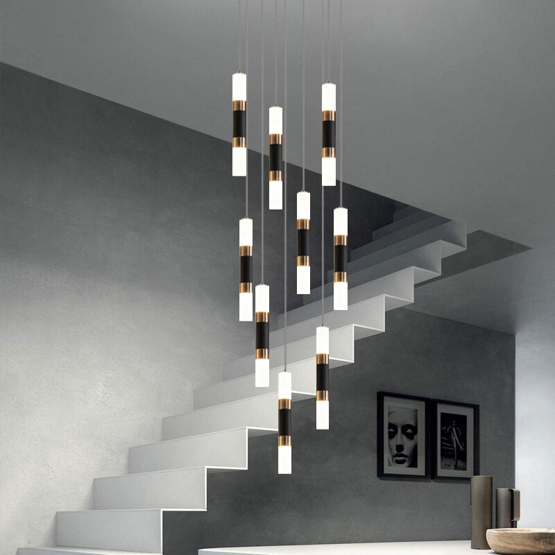 ChandeliersDecor.com-Staircase Chandelier-Staircase Chandelier - Illuminate with Acrylic Chandelier