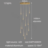 ChandeliersDecor.com-Staircase Chandelier-Staircase Chandelier - Unique Circular Cone Ambience