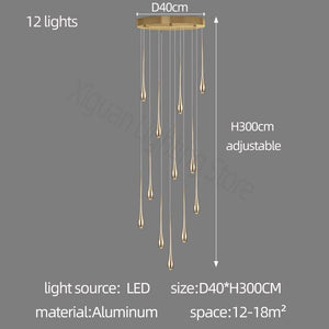 ChandeliersDecor.com-Staircase Chandelier-Staircase Chandelier - Unique Circular Cone Ambience
