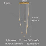 ChandeliersDecor.com-Staircase Chandelier-Staircase Chandelier - Unique Circular Cone Ambience