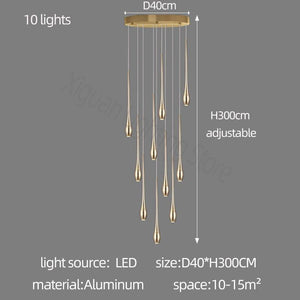 ChandeliersDecor.com-Staircase Chandelier-Staircase Chandelier - Unique Circular Cone Ambience