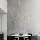 ChandeliersDecor.com-Staircase Chandelier-Staircase Chandelier - Unique Circular Cone Ambience
