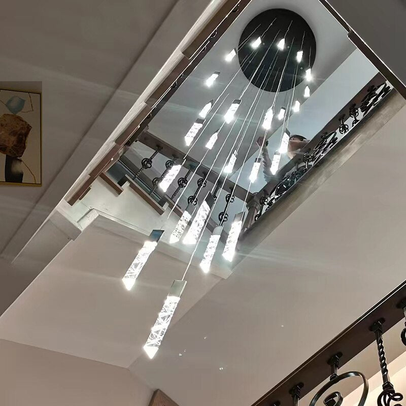 ChandeliersDecor.com-Staircase Chandelier-Staircase Crystal Chandelier Light