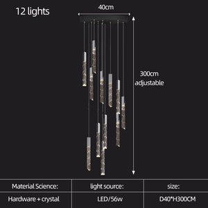 ChandeliersDecor.com-Staircase Chandelier-Staircase Crystal Chandelier Light