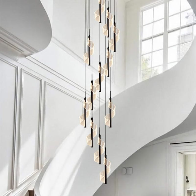 Staircase Spiral Chandelier: Illuminate with Elegance-ChandeliersDecor.com