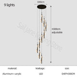 ChandeliersDecor.com-Staircase Chandelier-Staircase Spiral Chandelier: Illuminate with Elegance