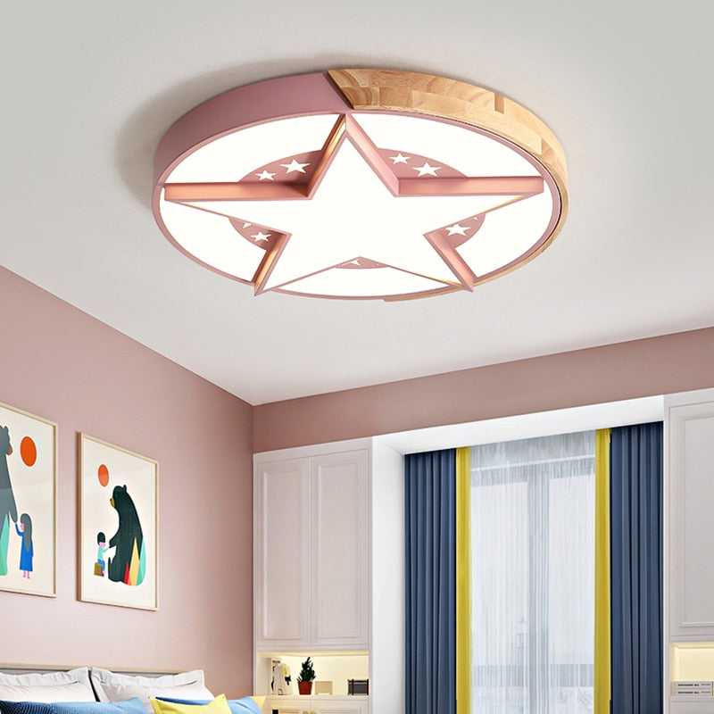 ChandeliersDecor.com-Kids Room Nursery Lighting-Star Ceiling Light | Kids Room Star Ceiling Light