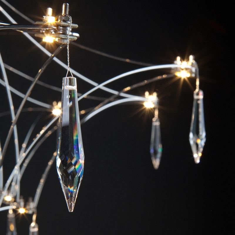 ChandeliersDecor.com-Chandeliers-Starry Crystal Minimalistic Chandelier