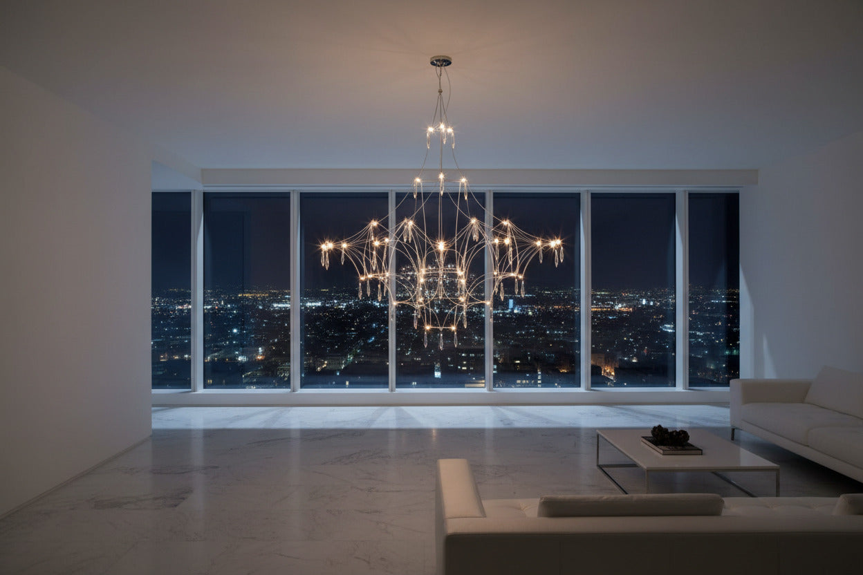 Starry Crystal Minimalistic Chandelier-ChandeliersDecor.com