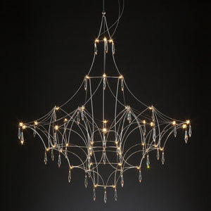 ChandeliersDecor.com-Chandeliers-Starry Crystal Minimalistic Chandelier