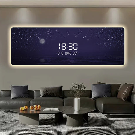 ChandeliersDecor.com-Wall Clocks-Starry Sky Digital Wall Clock