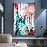 ChandeliersDecor.com-Wall Posters-Statue of Liberty Canvas Wall Art - Freedom and Hope Symbol