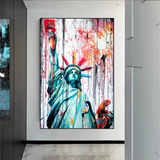 ChandeliersDecor.com-Wall Posters-Statue of Liberty Canvas Wall Art - Freedom and Hope Symbol