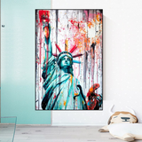 ChandeliersDecor.com-Wall Posters-Statue of Liberty Canvas Wall Art - Freedom and Hope Symbol