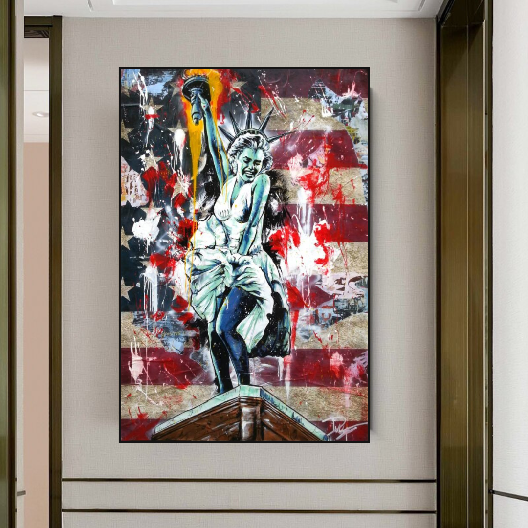 ChandeliersDecor.com-Wall Posters-Statue of Liberty: Marilyn Monroe Poster - Tribute