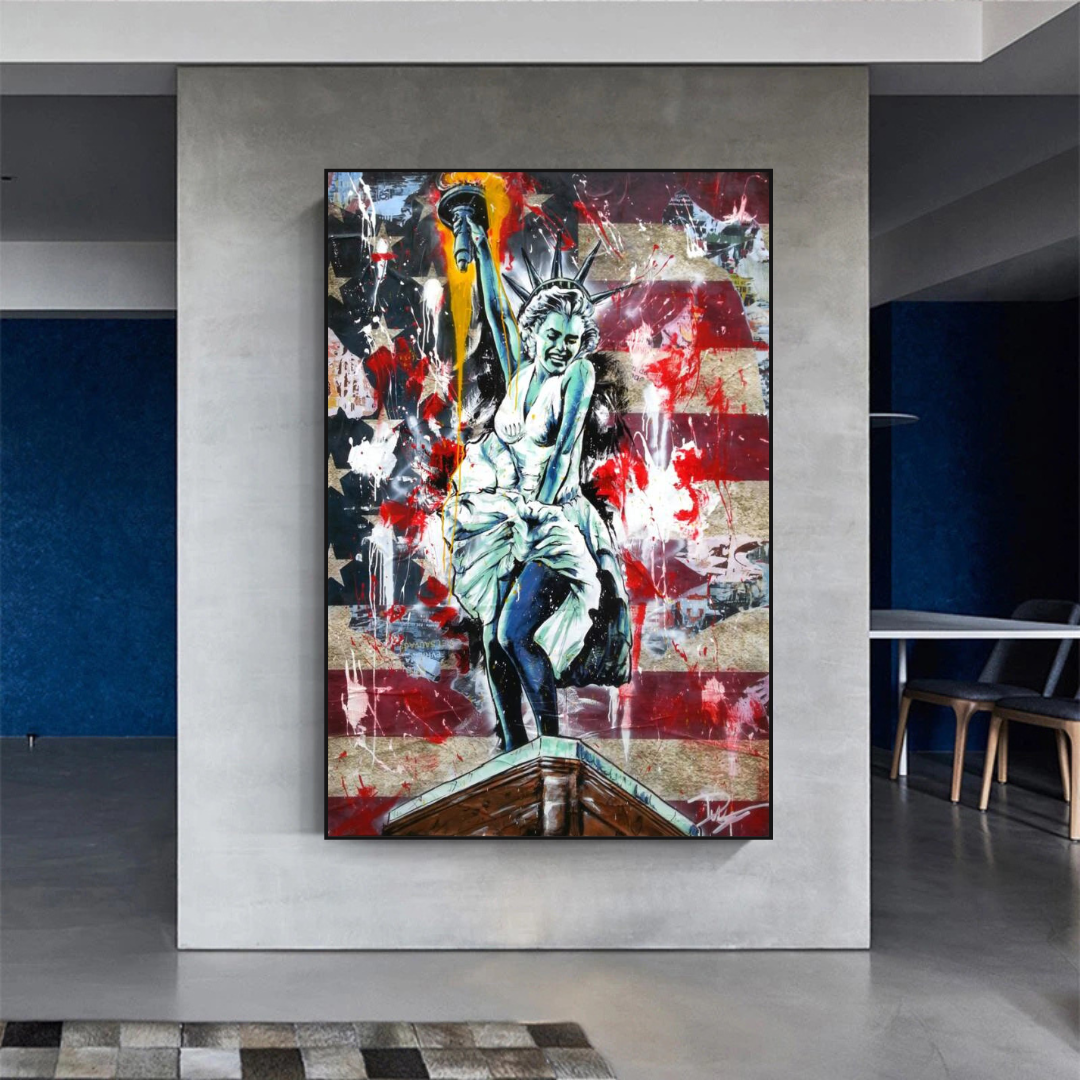 ChandeliersDecor.com-Wall Posters-Statue of Liberty: Marilyn Monroe Poster - Tribute